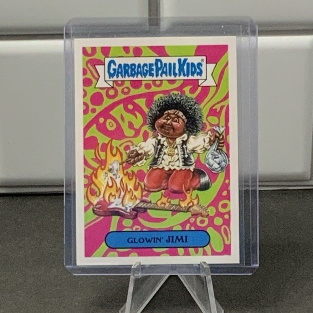 2017 Topps Garbage Pail Kids Battle Of The Bands Glowin' Jimi‎